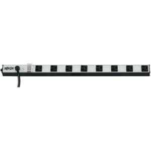 24 OUTLET POWER STRIP VERTICAL 15FT CORD METAL 120V 15A 5-15P 72IN