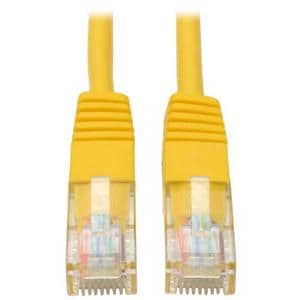 5FT CAT5E YELLOW PATCH CABLE CAT5 MOLDED RJ45 M/M 350MHZ PVC UTP