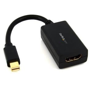 BLACK MINI DISPLAYPORT TO HDMI ADAPTER MDP HDMI CONVERTER DONGLE