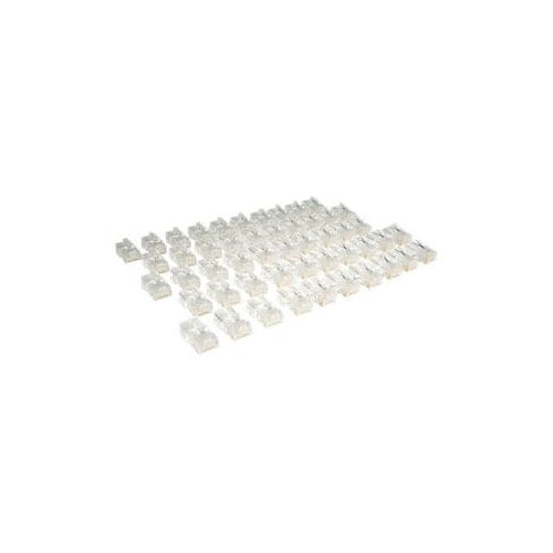 50PK MODULAR RJ45 CONNECTORS CAT5E STRANDED