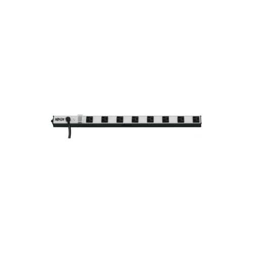 24 OUTLET POWER STRIP VERTICAL 15FT CORD METAL 120V 15A 5-15P 72IN