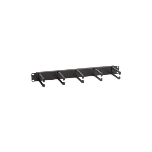 1U HORIZONTAL 19IN IT RACKMOUNT CABLE MANAGER SINGLE-SIDED BLACK