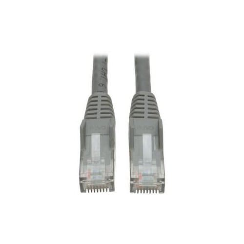 10FT CAT6 PATCH CABLE M/M GRAY GIGABIT MOLDED SNAGLESS PVC RJ45