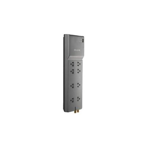 8OUT SURGE PROTECTOR 12FT CORD HOME/OFFICE W/TELEPHONE LINE